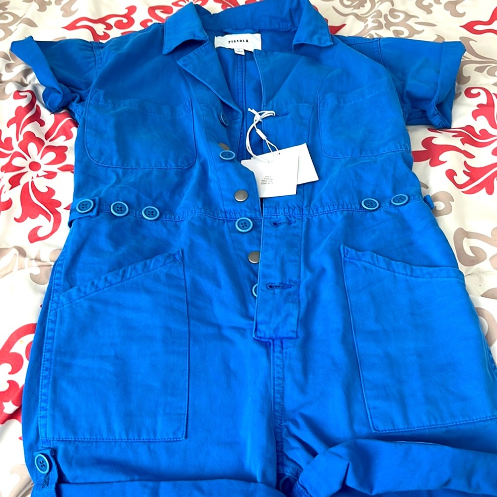 Colbalt Blue Pistola Parker Romper